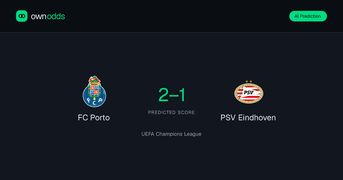 FC Porto vs PSV Eindhoven Prediction & Odds | UEFA Champions League
