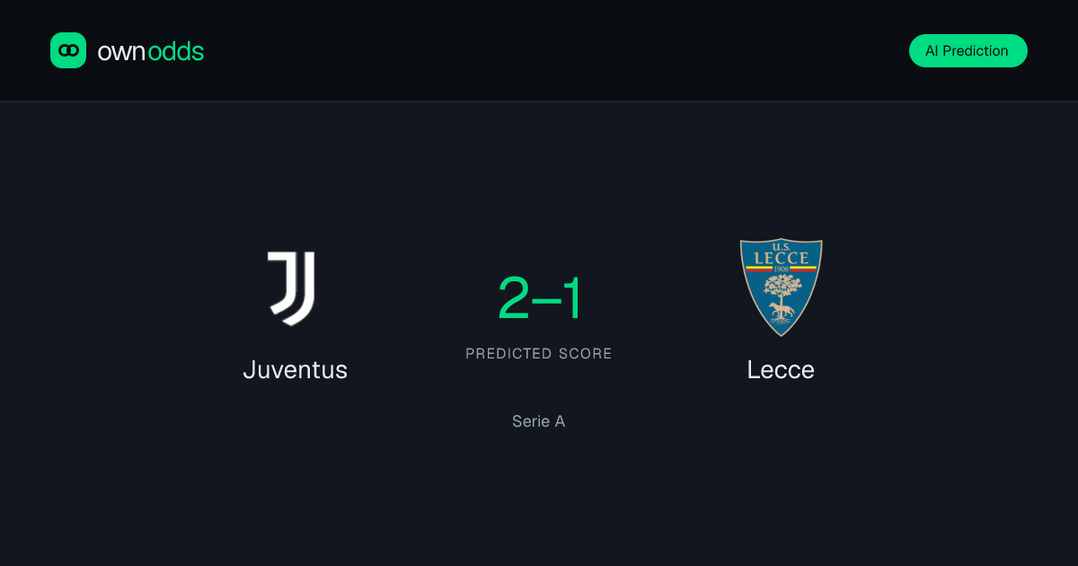 Juventus vs Lecce 1-1: our prediction reviewed