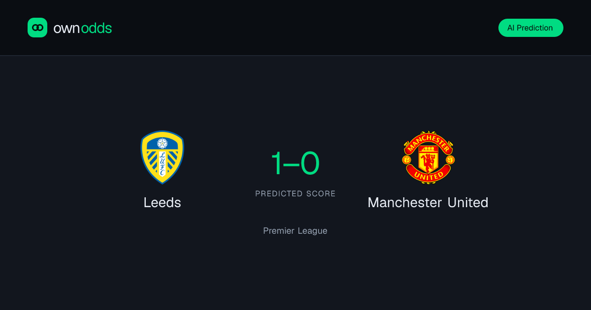 Leeds vs Manchester United Prediction & Odds | Premier League